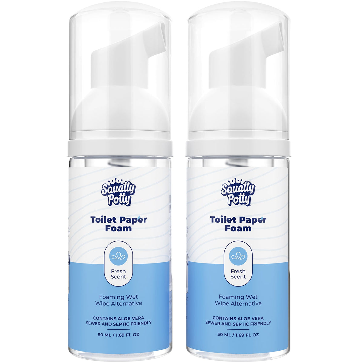 Toilet Paper Foam Instant Wet Wipe 2 Pack